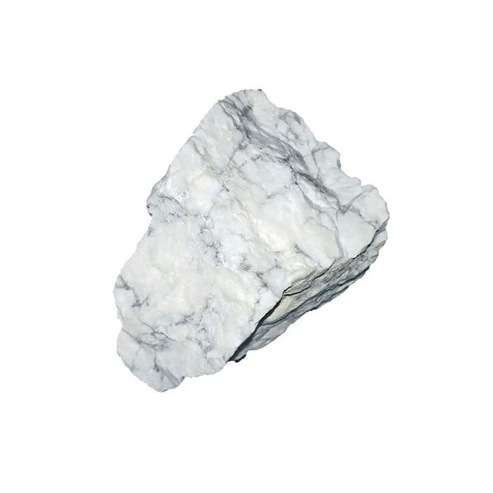 Pierre plate - Howlite blanche - Pierre de libération - 3,5 à 4,5 cm