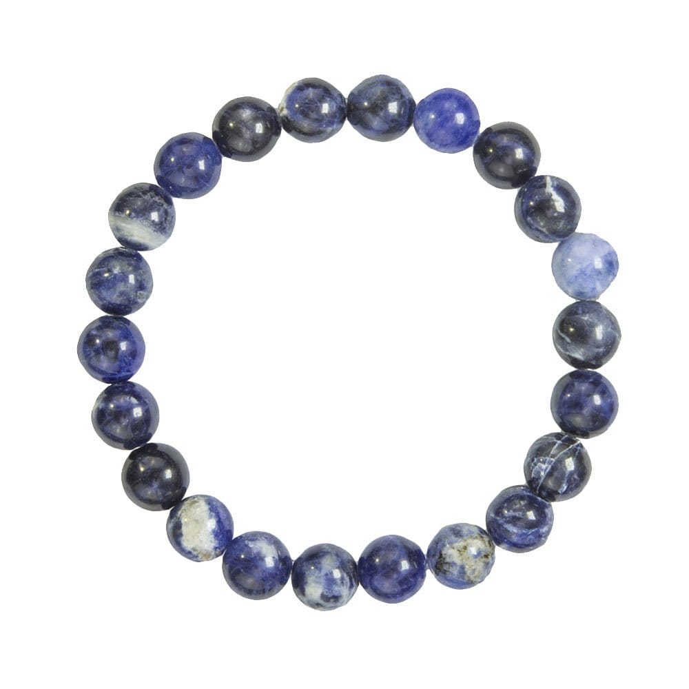 Bracelet Perles Apatite Et Sodalite 8 Mm - Fabriqué En France, Neuf Avec étiquette, A Bijoux