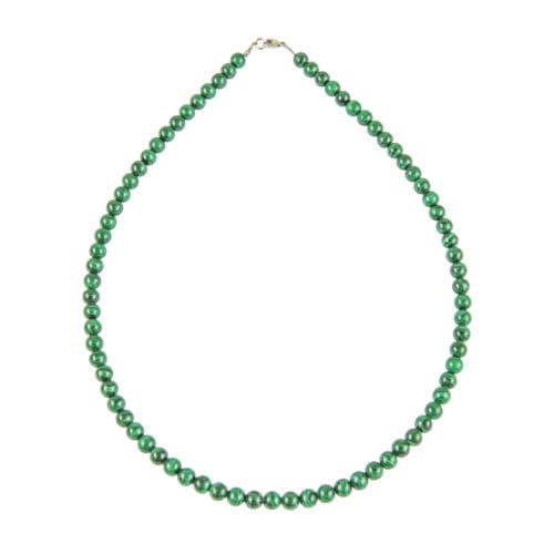 collier malachite pierres boules 6mm