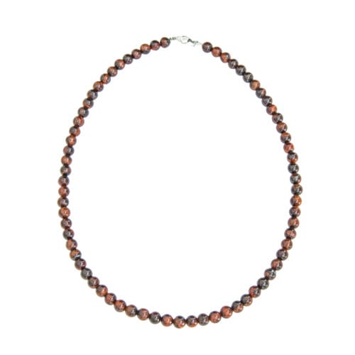 collier oeil de taureau pierres boules 6mm