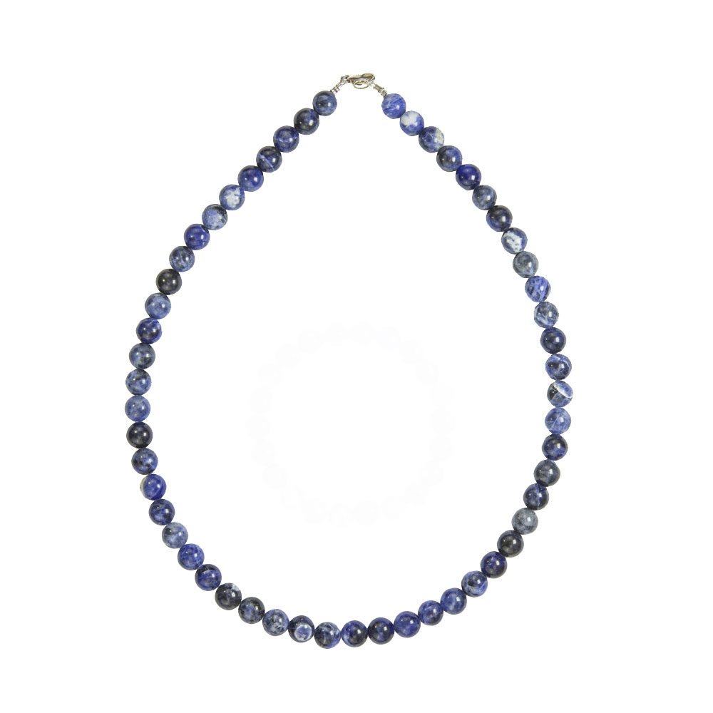collier sodalite pierres boules 8mm
