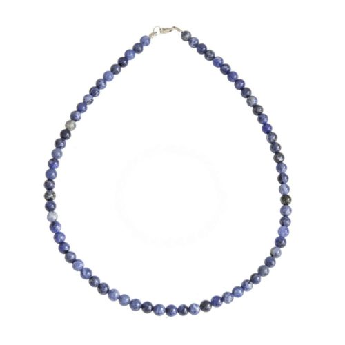 collier sodalite pierres boules 6mm