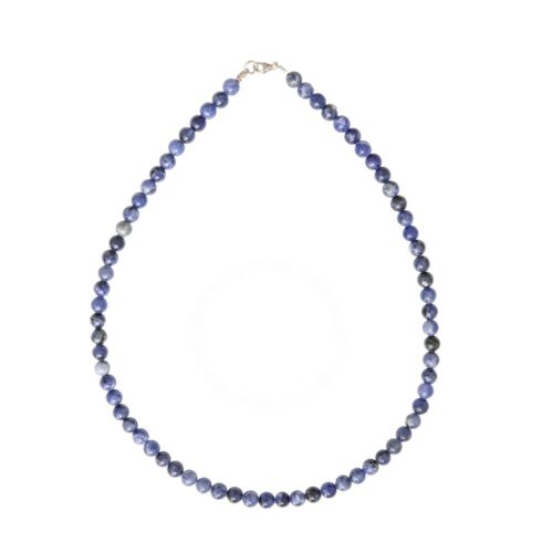 collier sodalite pierres boules 6mm