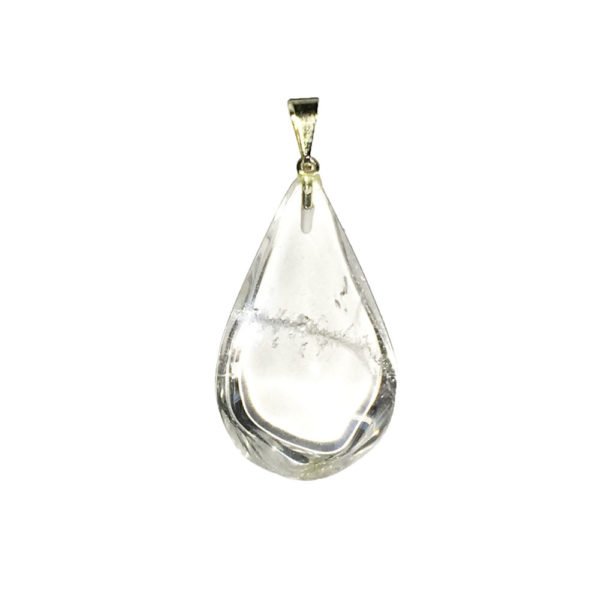 PENDENTIF GOUTTE CRISTAL DE ROCHE main image 0