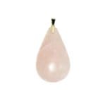 Pendentif goutte pierre facettée 13x17 mm serti Argent 925 / Quartz