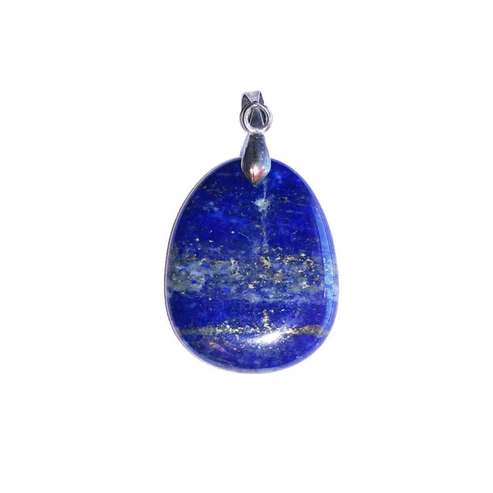 pendentif lapis-lazuli pierre plate