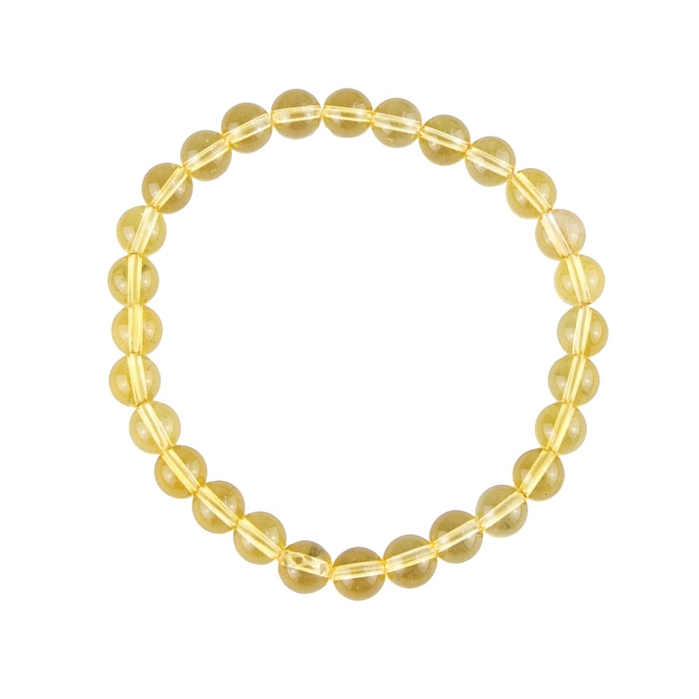 Pulsera Citrino – Piedras bolas 6mm