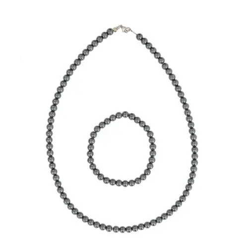 caja hematita piedras bolas 6mm