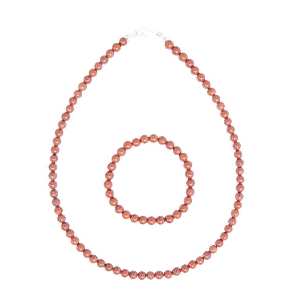 juego jaspe rojo piedras bolas 6mm