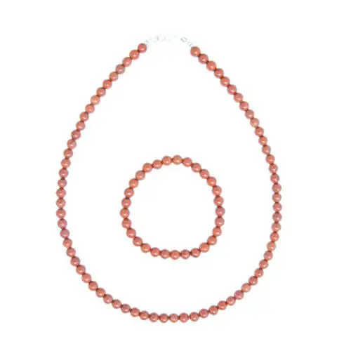 juego jaspe rojo piedras bolas 6mm