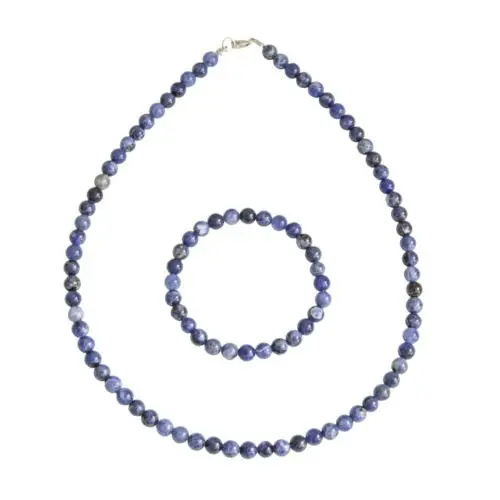 coffret sodalite pierres boules 6mm