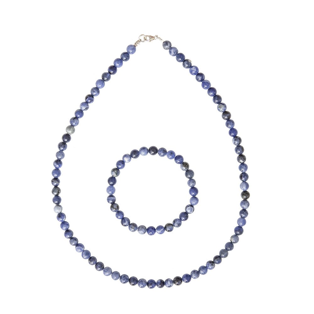 coffret sodalite pierres boules 6mm