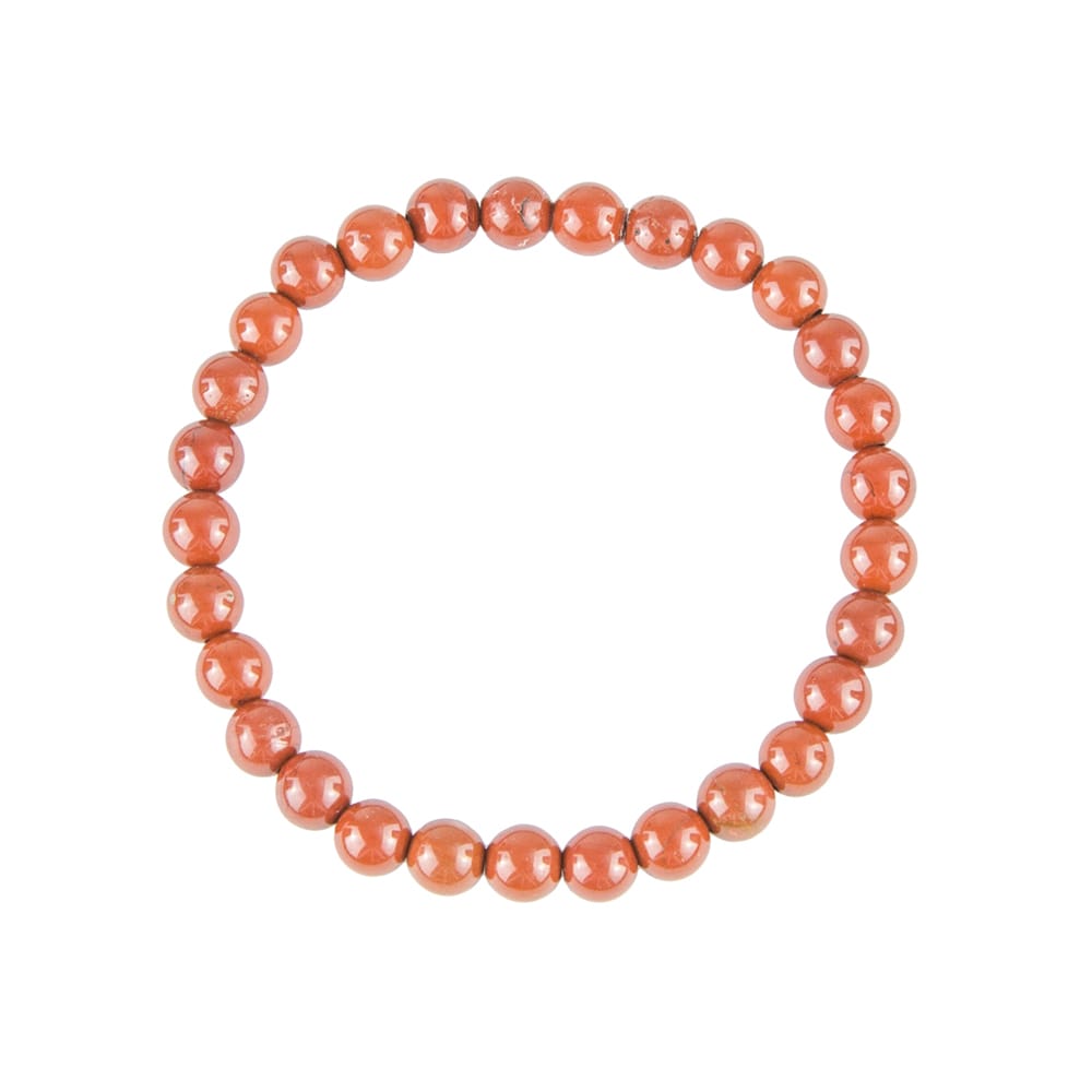 Pulsera Jaspe rojo – Piedras bolas 6mm