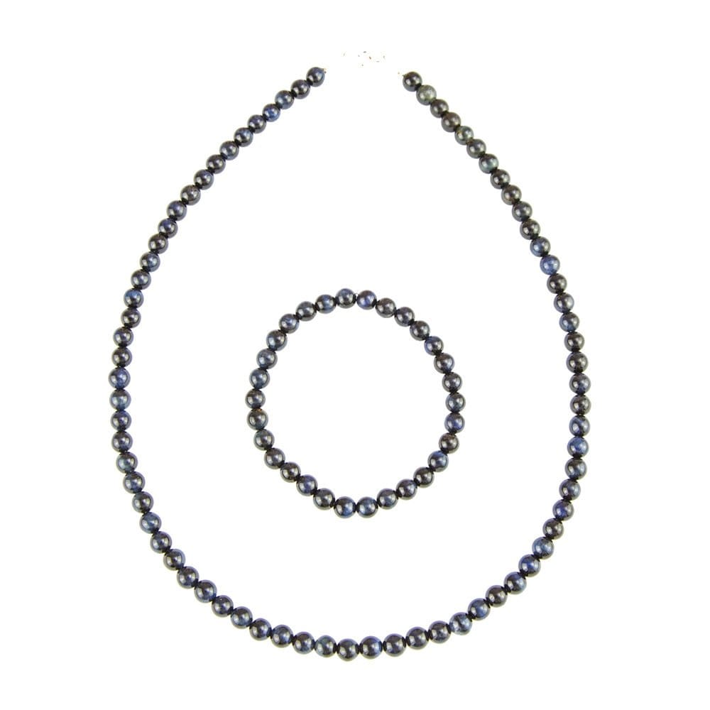 coffret oeil de faucon pierres boules 6mm