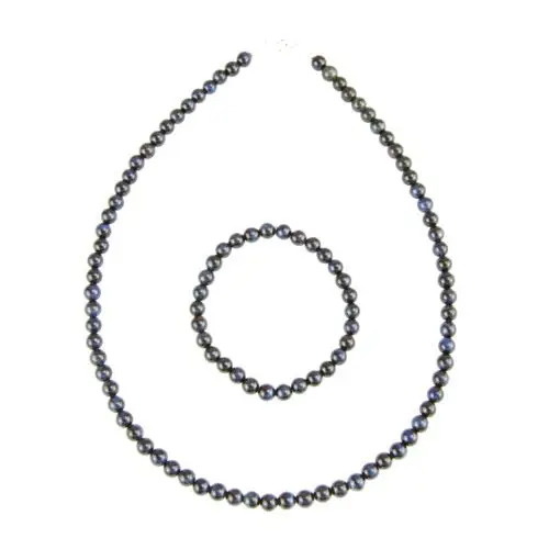 coffret oeil de faucon pierres boules 6mm