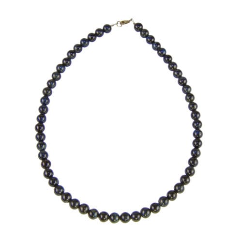 collier oeil de faucon pierres boules 8mm