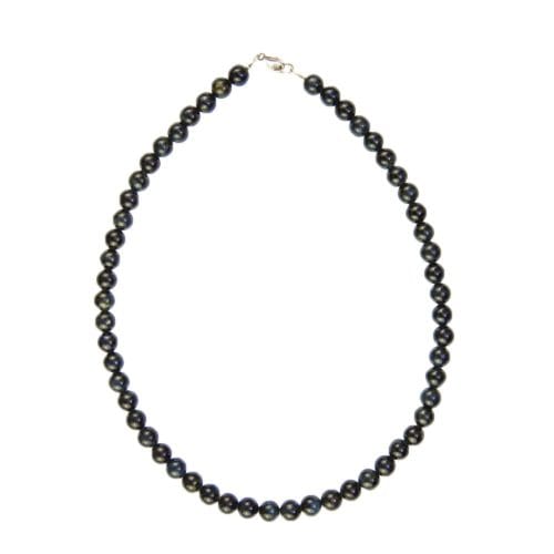 collier oeil de faucon pierres boules 8mm