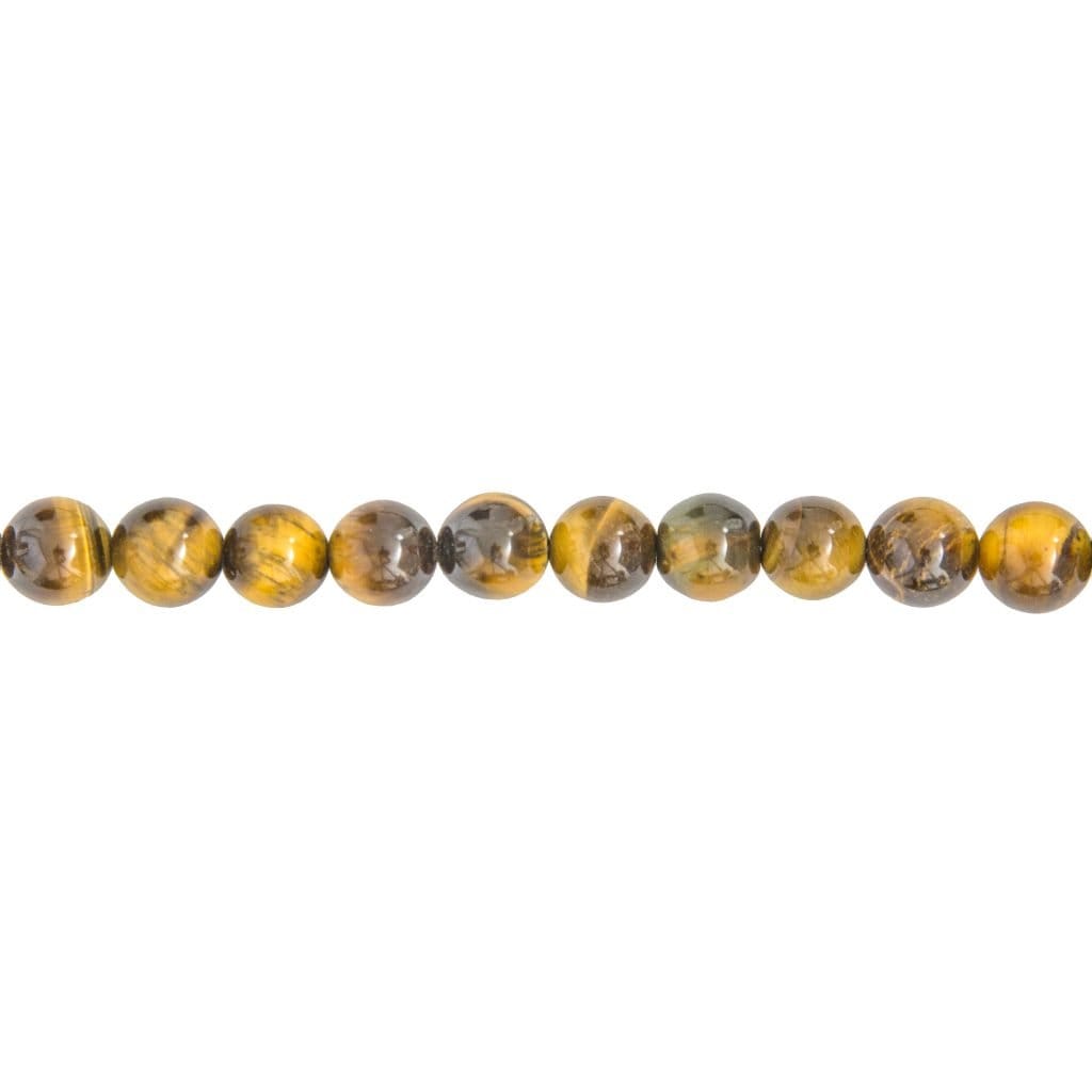 Fil Oeil de tigre – Pierres boules 8mm