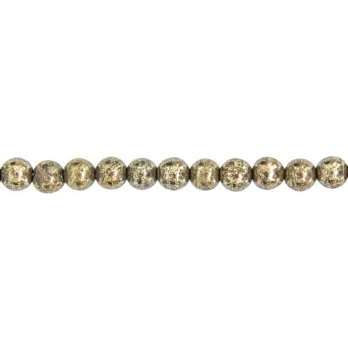 fil pyrite de fer pierres boules 6mm