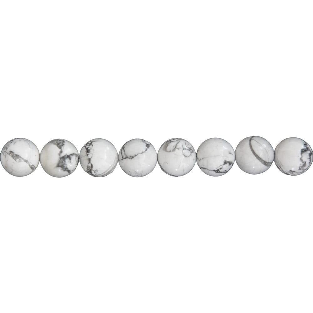 fil howlite pierres boules 12mm