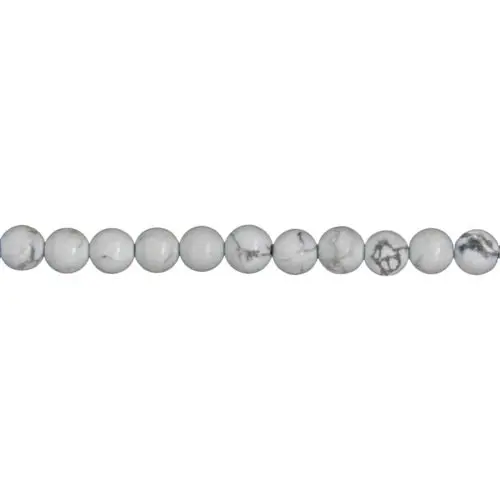 fil howlite pierres boules 6mm