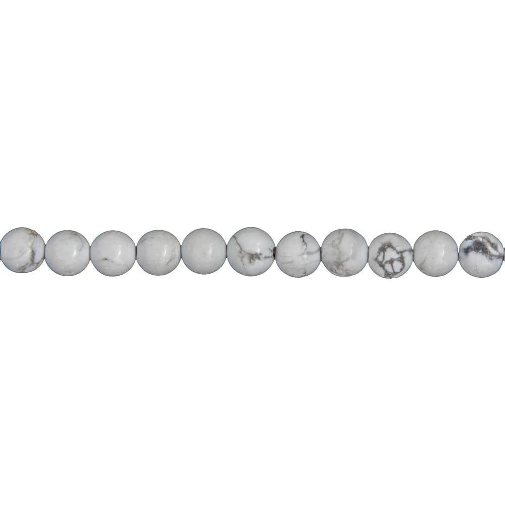 fil howlite pierres boules 6mm