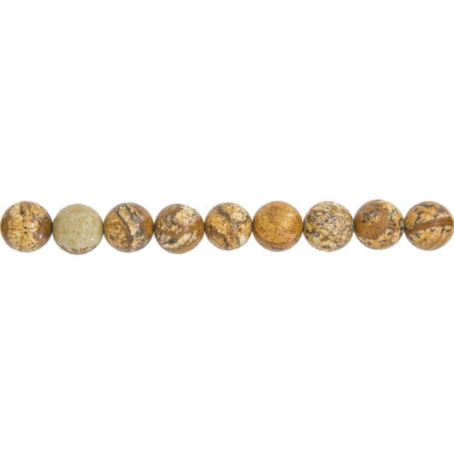 fil jaspe paysage pierres boules 10mm