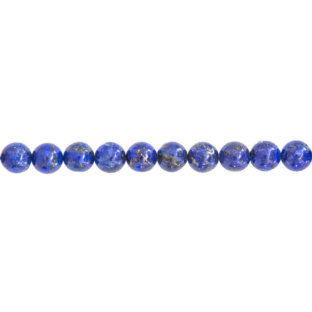 fil lapis lazuli pierres boules 8mm