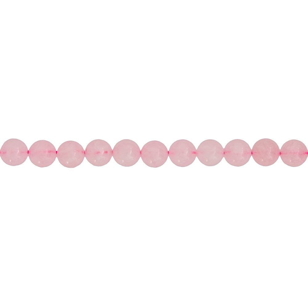 fil quartz rose pierres boules 6mm