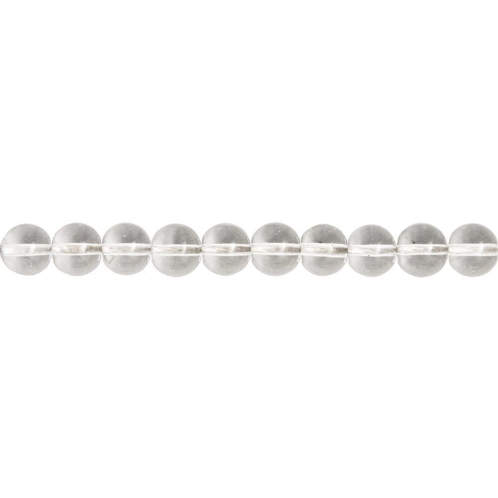 fil cristal de roche pierres boules 8mm