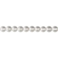 Perles En Cristal De Roche Quartz Facettées 6mm - Lot De 62 Pièces, Fil 39cm - Neuf