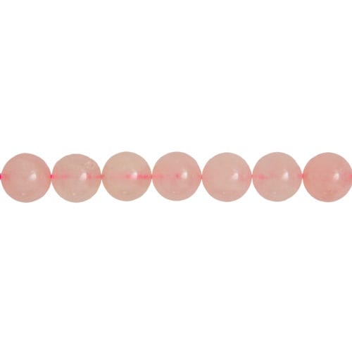 fil quartz rose pierres boules 14mm