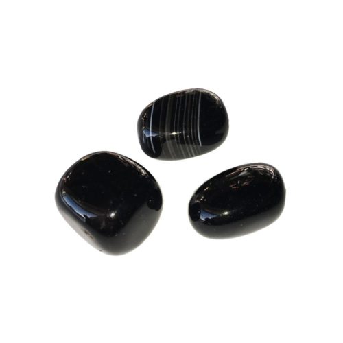 Runes divinatoire en pierre naturelle - Onyx noir