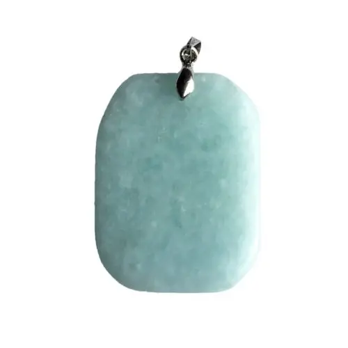 pendentif amazonite pierre plate