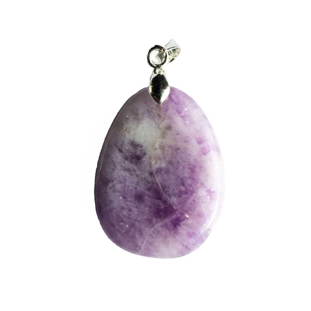 pendentif améthyste pierre plate