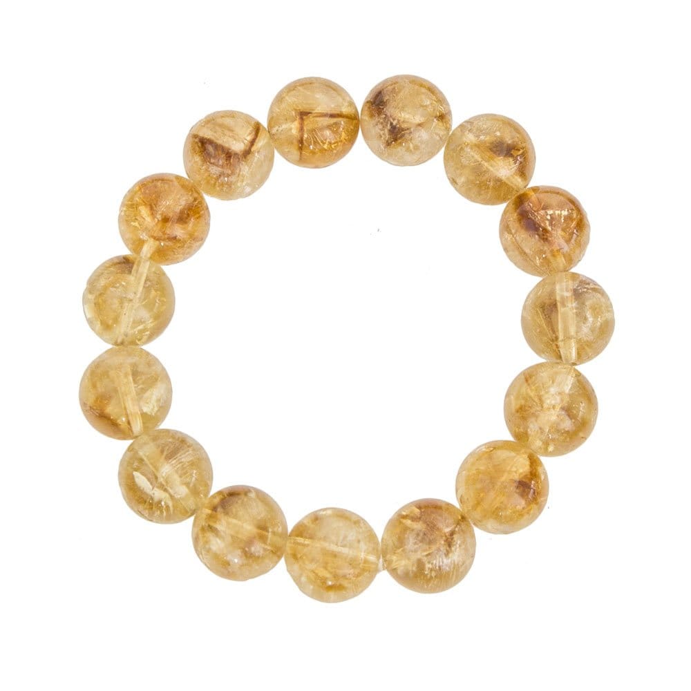 Pulsera Citrino – Piedras bolas 12mm