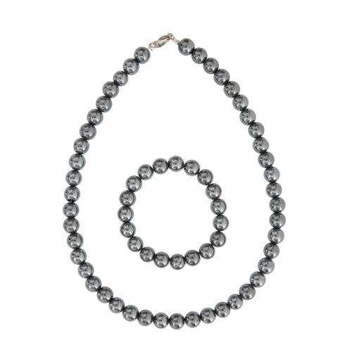 caja hematita piedras bolas 10mm