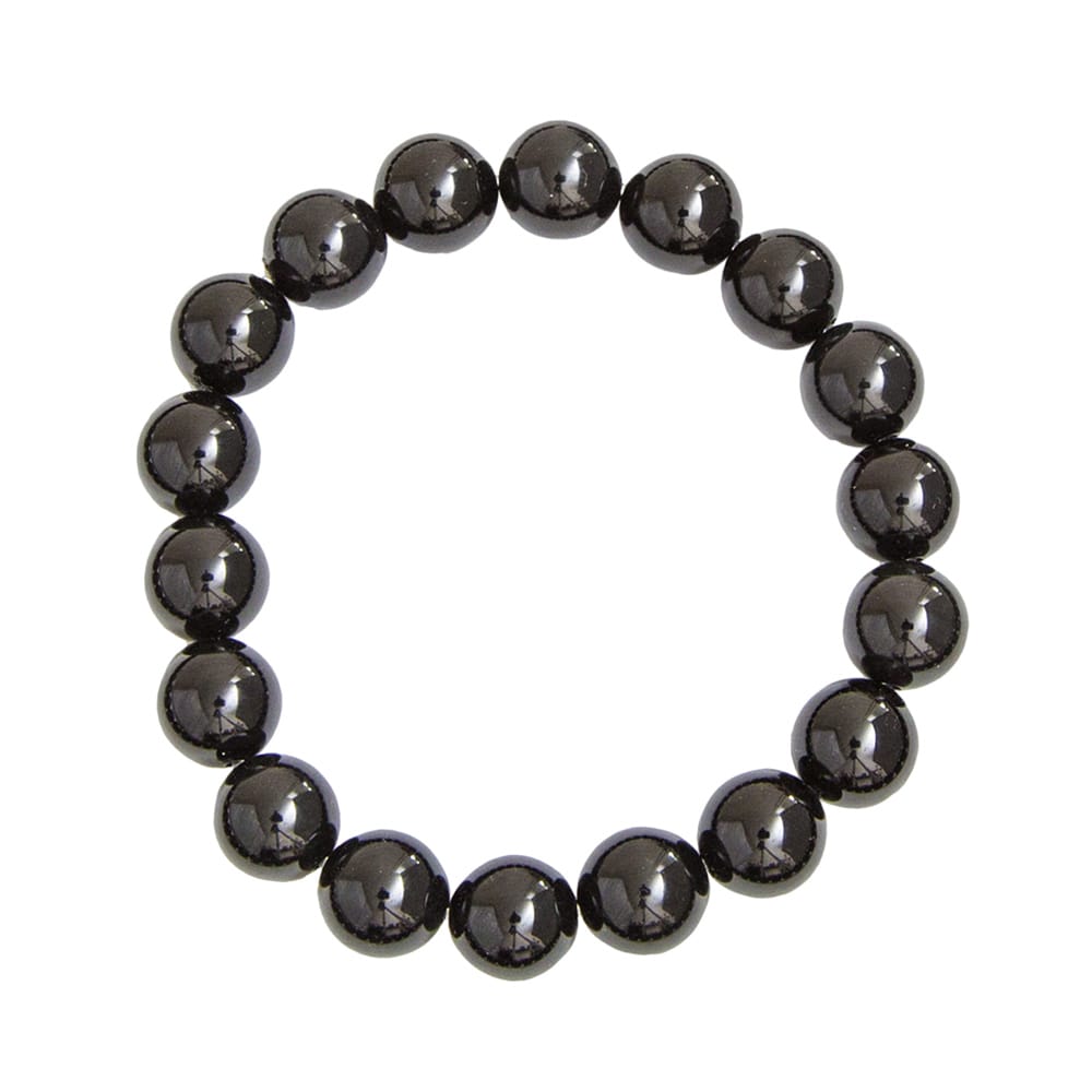 Pulsera Turmalina negra – Piedras bolas 10mm