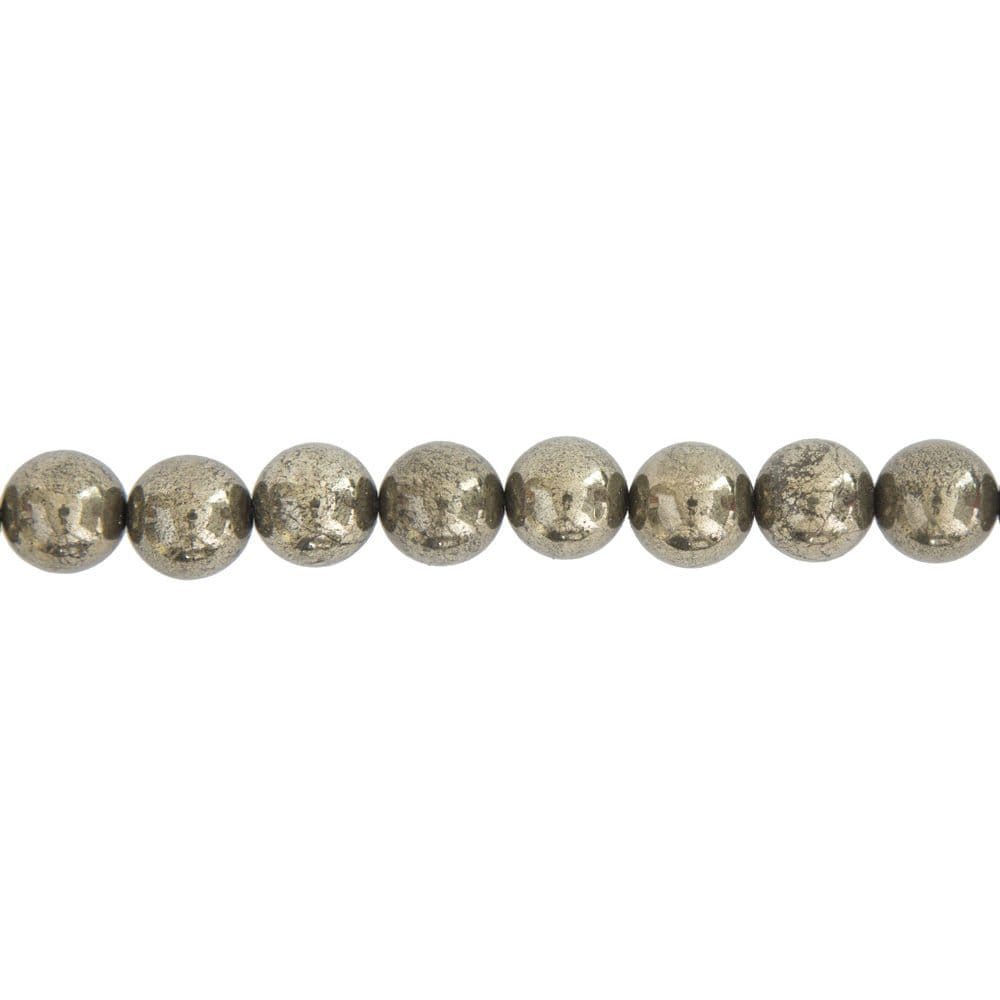 fil pyrite de fer pierres boules 12mm