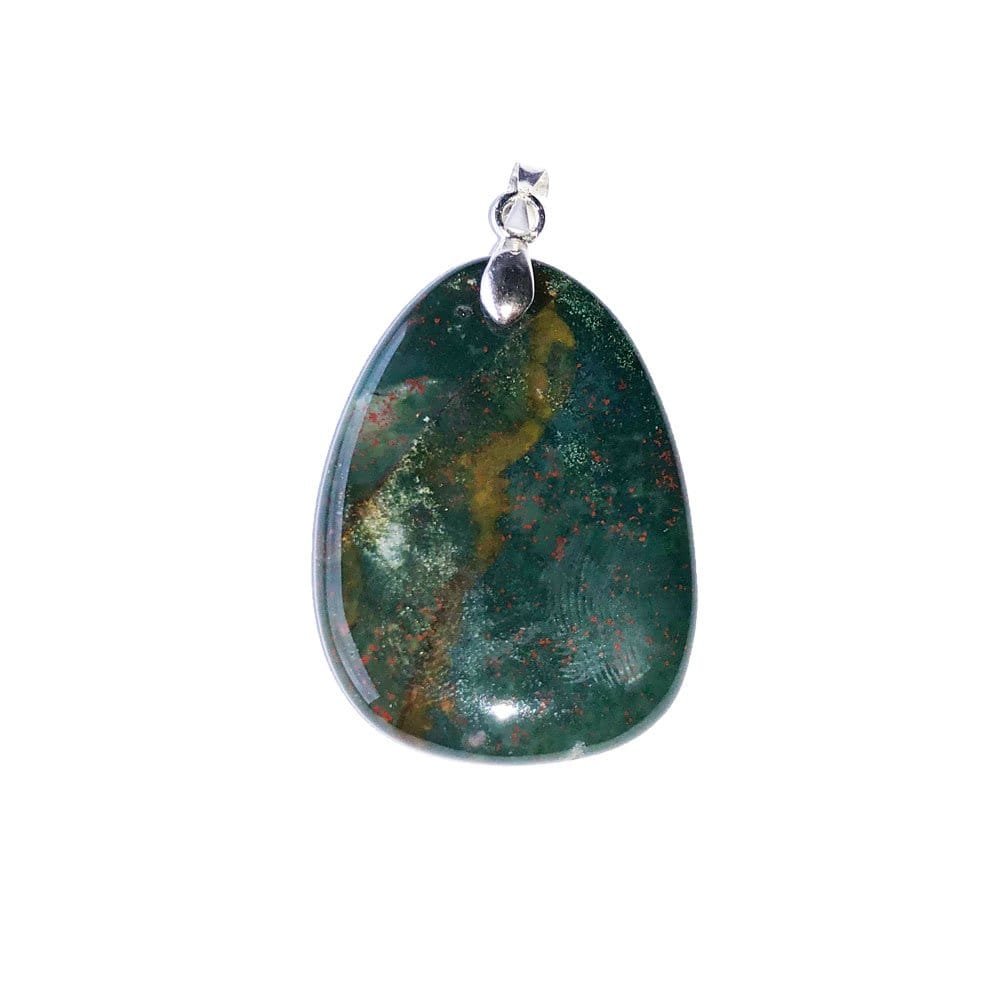 Pendentif Jaspe Mookaïte Pierre Roulée - France Minéraux Lithothérapie