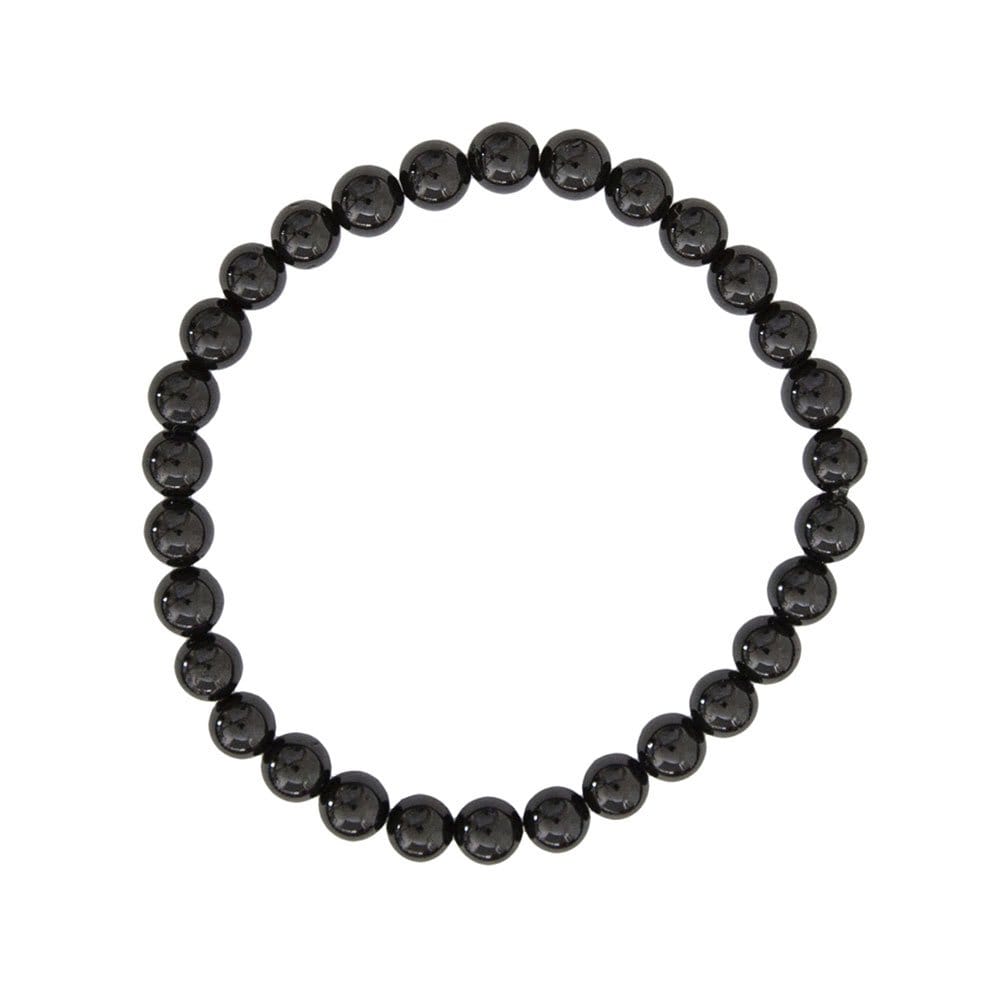 Pulsera Ágata Negra – Piedras bolas 6mm