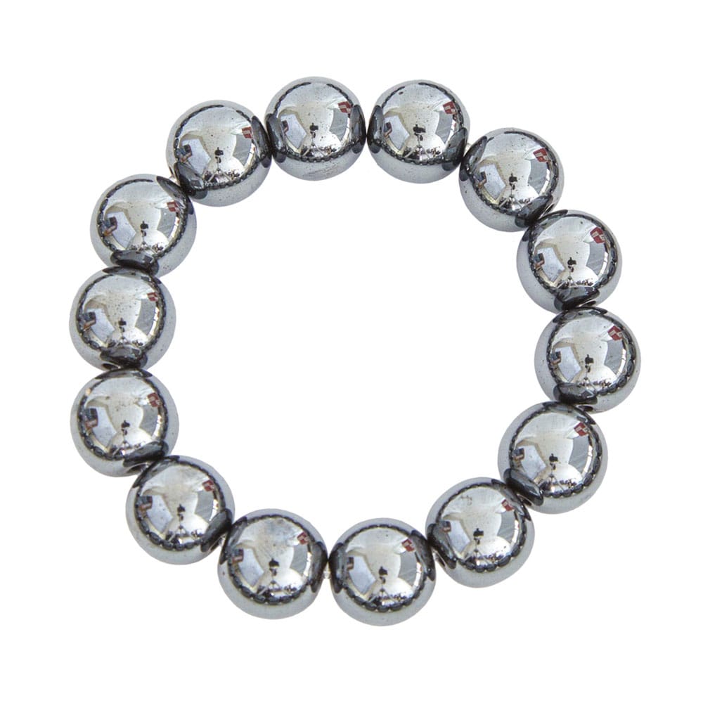 Pulsera Hematita – Piedras bolas 14mm