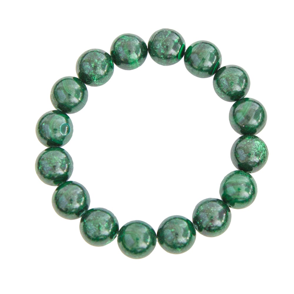 Pulsera Malaquita – Piedras bolas 12mm