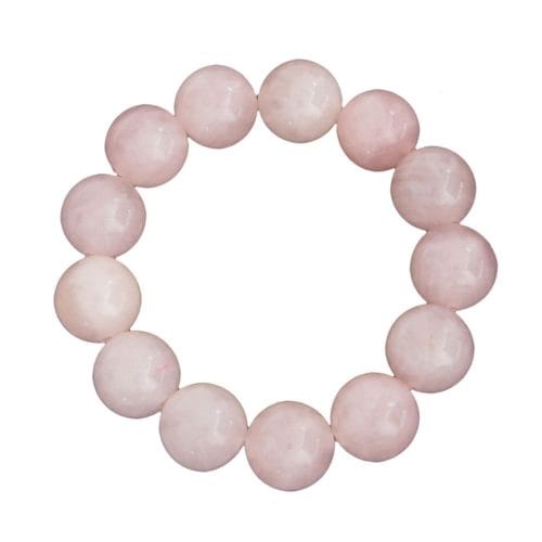 12 mm naturel Madagascar Rose Foncé Quartz rose Cristal Perles Rondes Bracelet AAA