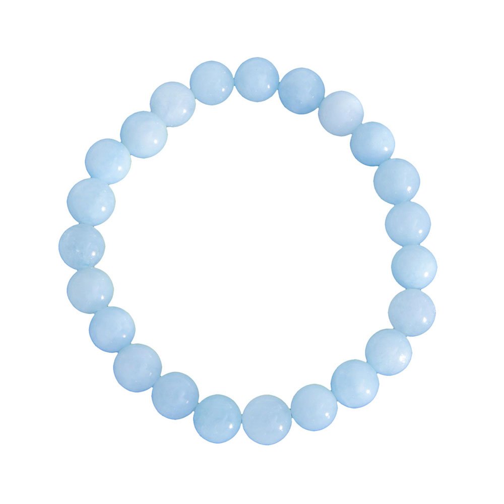 Bracelet Aigue marine - Perles 8 mm