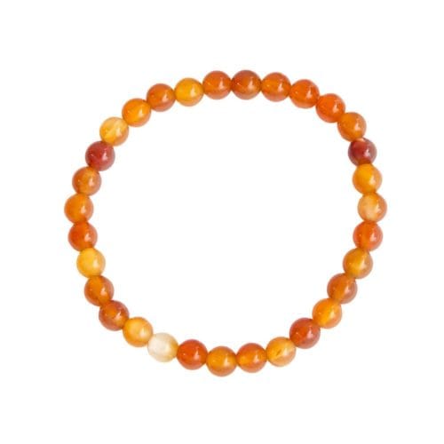 10 Perles En Cornaline Naturelle - Boules 8mm, Couleurs Blanc Jaune Orange, Pour Création Bijoux