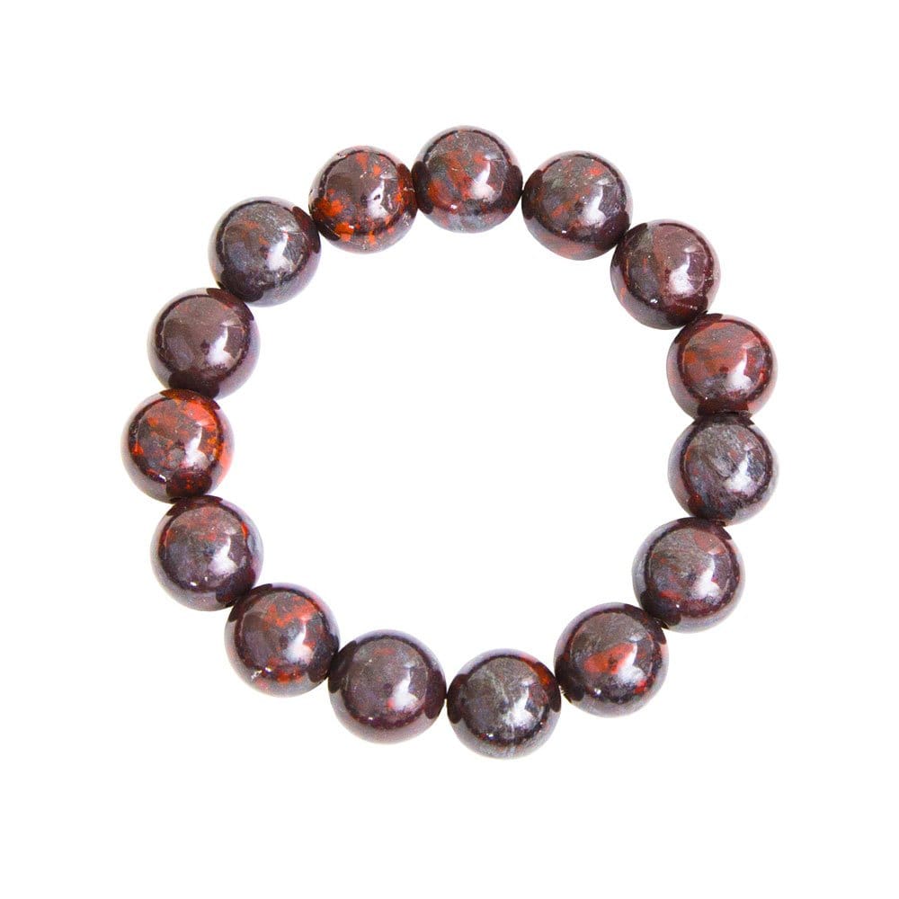 Pulsera Jaspe brechado – Piedras bolas 12mm
