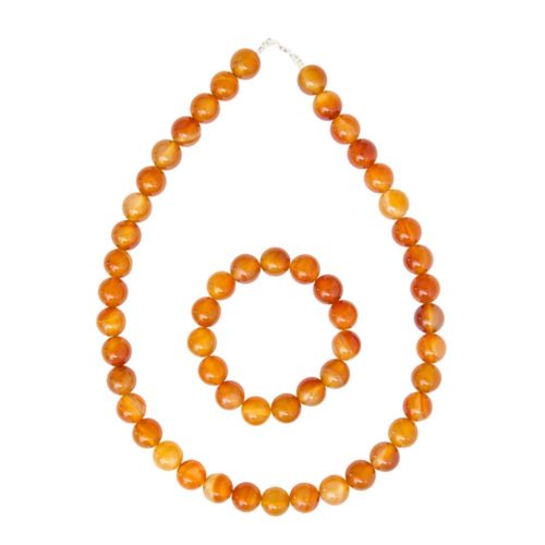 caja cornalina piedras bolas 12mm