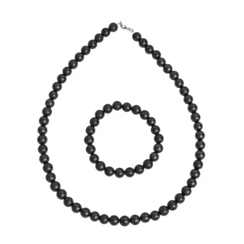 coffret shungite pierres boules 8mm