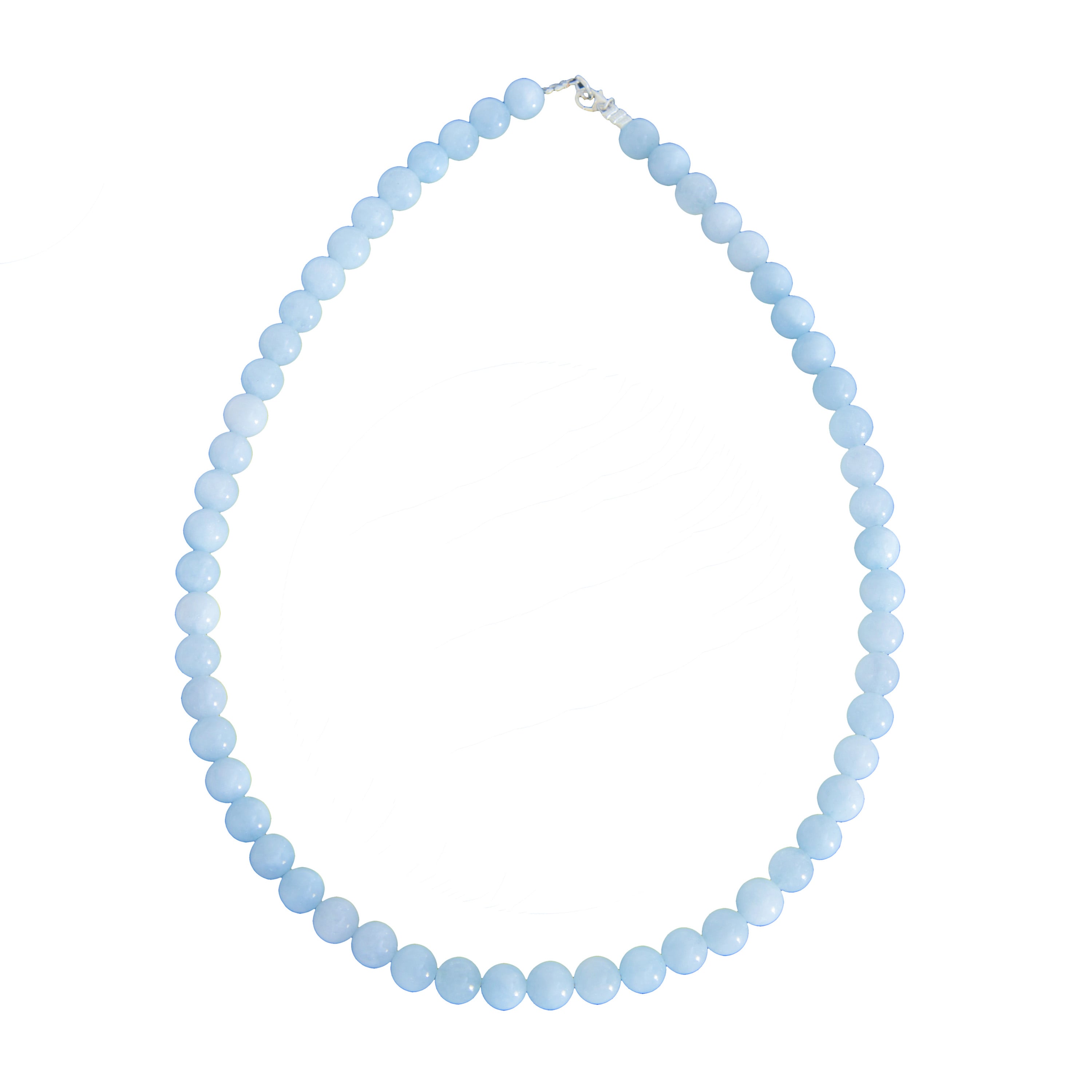 Collar Aguamarina – Piedras bolas 8mm